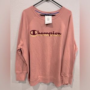 ❄️ NWT Champion Plus Size Fleece Graphic Crewneck Sweatshirt